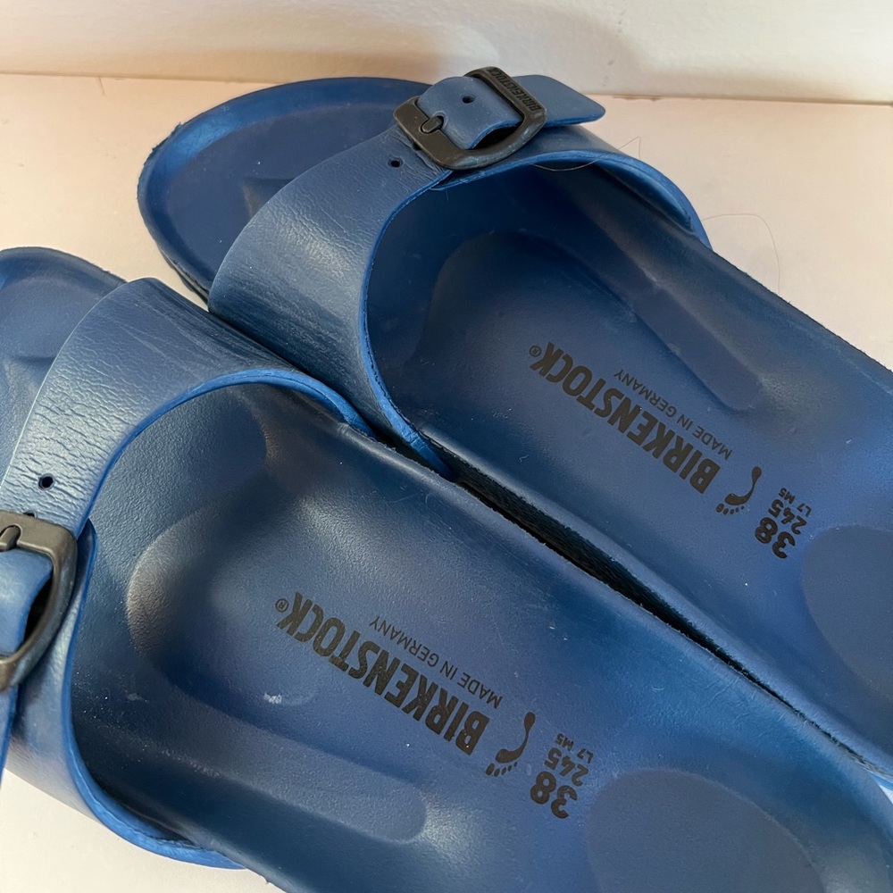 Blue Birkenstocks